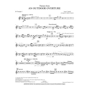 Themes from An Outdoor Overture - Bb Trumpet 1
