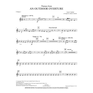 Themes from An Outdoor Overture - F Horn 1