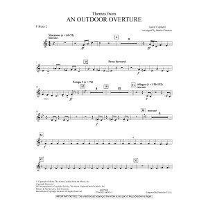 Themes from An Outdoor Overture - F Horn 2