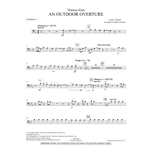 Themes from An Outdoor Overture - Trombone 1