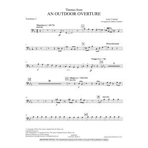 Themes from An Outdoor Overture - Trombone 2
