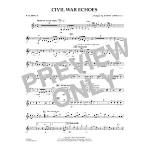 Civil War Echoes - Bb Clarinet 1