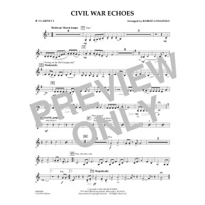 Civil War Echoes - Bb Clarinet 2
