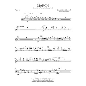 March from Suite for Variety Orchestra, No. 1 - Piccolo