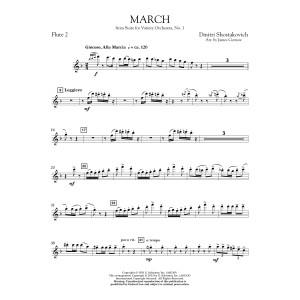 March from Suite for Variety Orchestra, No. 1 - Flute 2