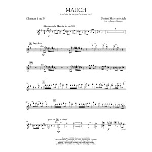 March from Suite for Variety Orchestra, No. 1 - Bb Clarinet 1