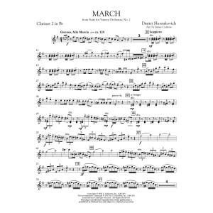March from Suite for Variety Orchestra, No. 1 - Bb Clarinet 2