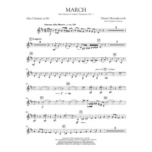 March from Suite for Variety Orchestra, No. 1 - Eb Alto Clarinet