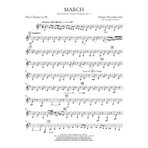 March from Suite for Variety Orchestra, No. 1 - Bb Bass Clarinet