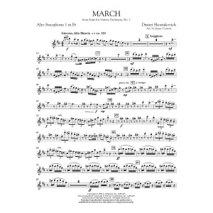 March from Suite for Variety Orchestra, No. 1 - Eb Alto Saxophone 1