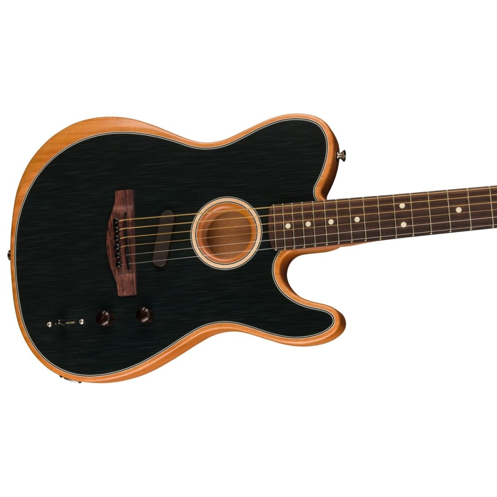 Fender Acoustasonic Player Telecaster Guitare électro-acoustique Noir mat avec touche en palissandre