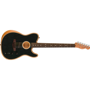 Fender Acoustasonic Player Telecaster Acoustic-electric Guitar - Brushed Black with Rosewood Fingerboard