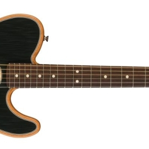 Fender Acoustasonic Player Telecaster Guitare électro-acoustique Noir mat avec touche en palissandre