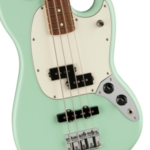 Fender Special Edition Mustang PJ Bass – Surf Green avec touche Pau Ferro aux États-Unis
