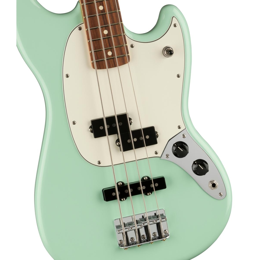 Fender Special Edition Mustang PJ Bass – Surf Green avec touche Pau Ferro aux États-Unis