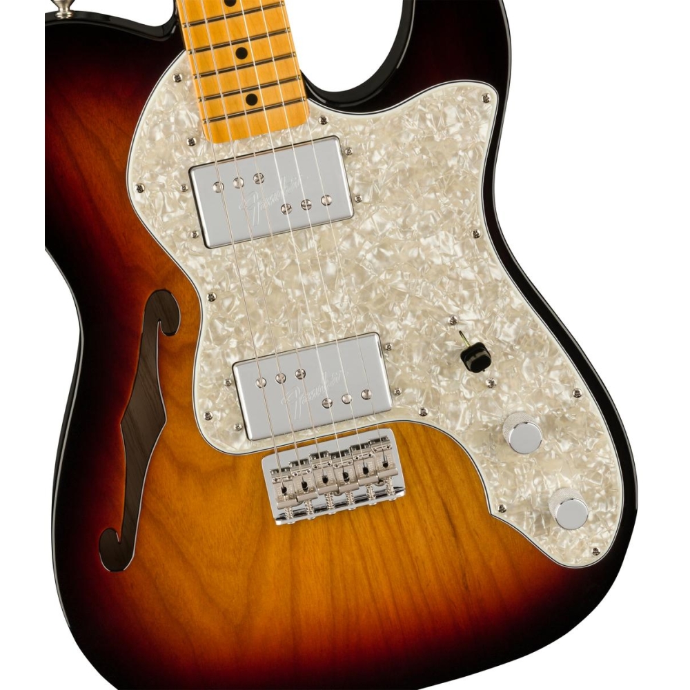 Fender American Vintage II 1972 Telecaster Thinline Guitare électrique - Sunburst 3 Tons