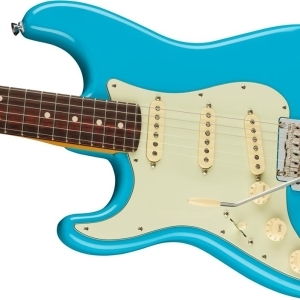 Fender American Professional II Stratocaster pour gaucher - Miami Blue avec touche en palissandre