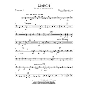 March from Suite for Variety Orchestra, No. 1 - Trombone 3