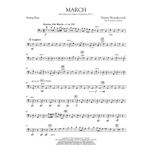 March from Suite for Variety Orchestra, No. 1 - String Bass