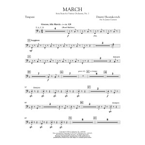 March from Suite for Variety Orchestra, No. 1 - Timpani