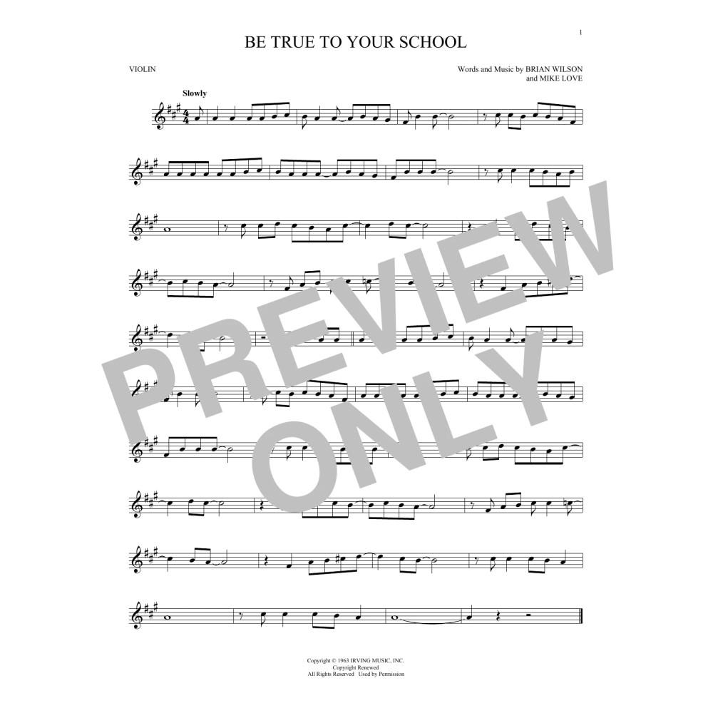 Be True To Your School
