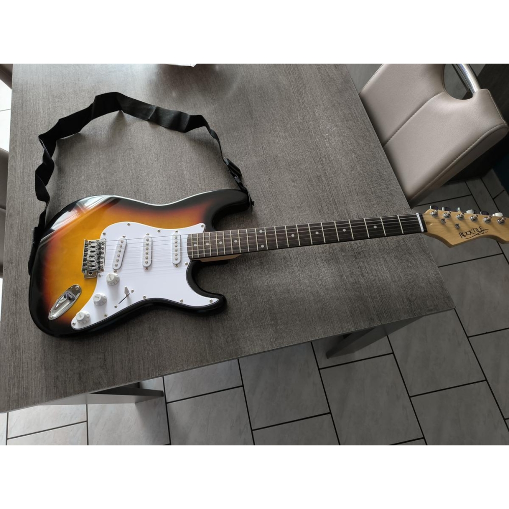 Rocktile Guitare électrique + ampli + acessoire