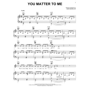 You Matter To Me (from Waitress The Musical)