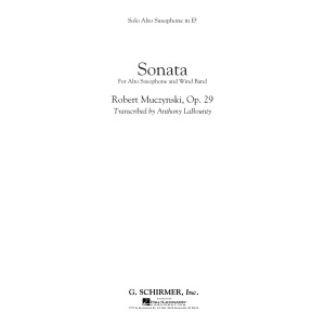 Sonata for Alto Saxophone, Op. 29 - Solo Eb Alto Saxophone