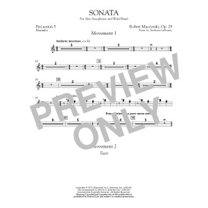 Sonata for Alto Saxophone, Op. 29 - Percussion 5
