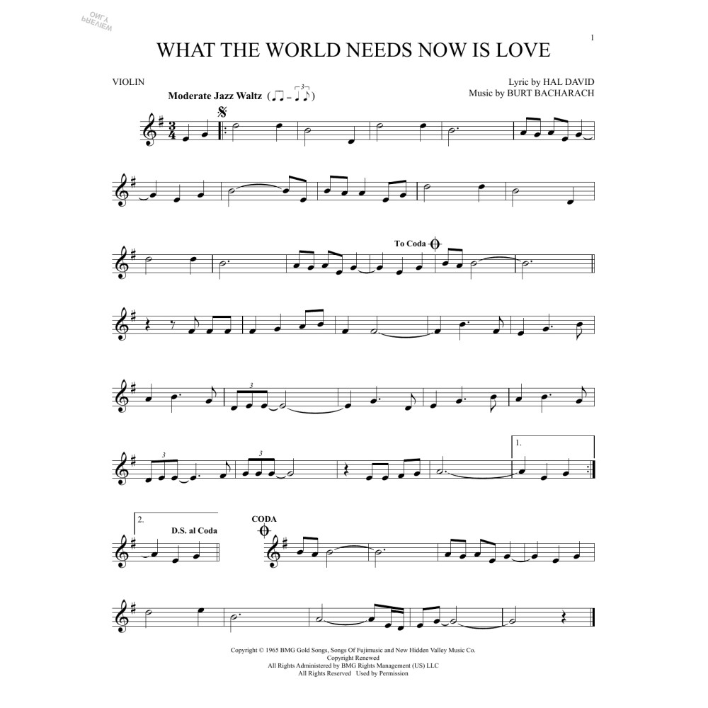 What The World Needs Now Is Love