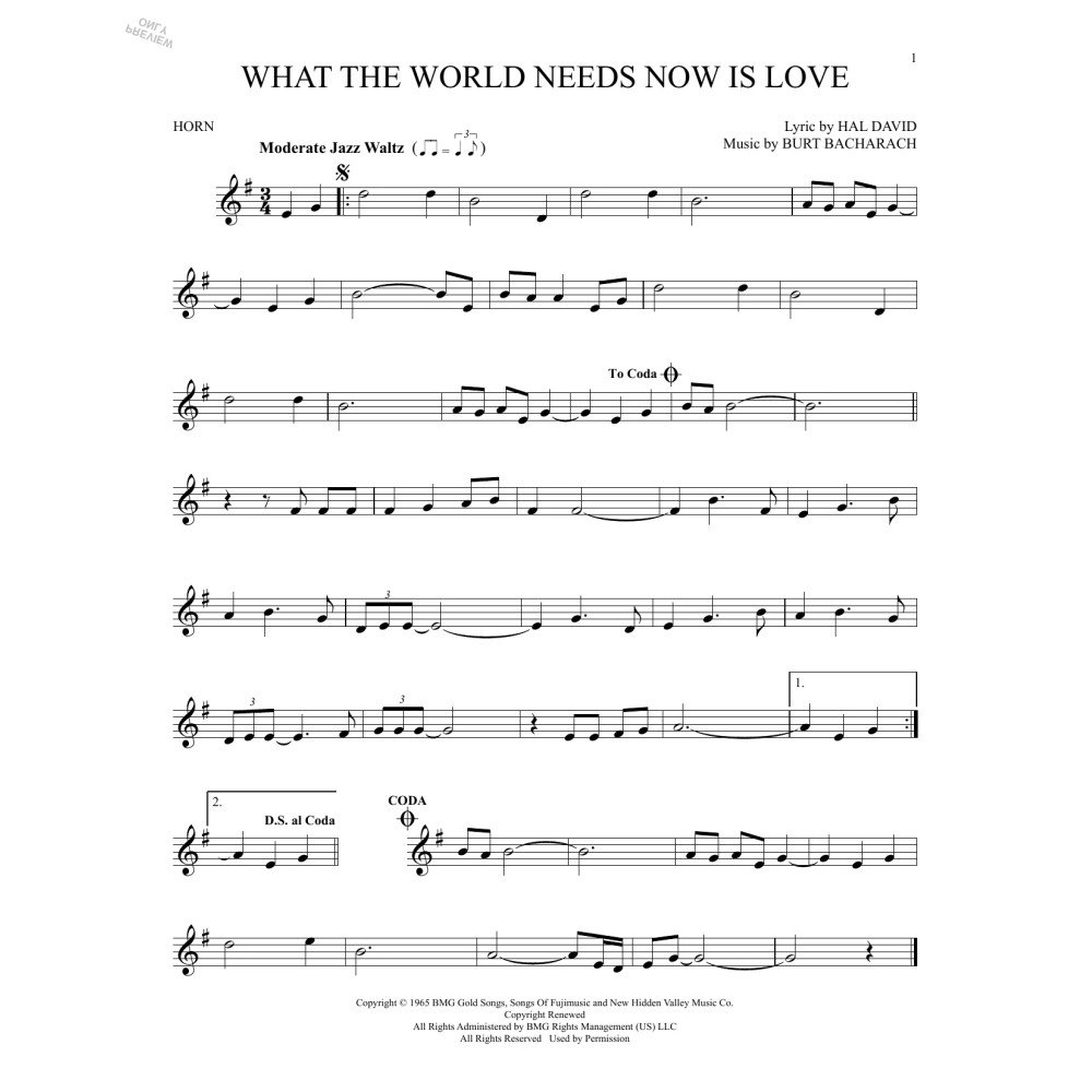 What The World Needs Now Is Love