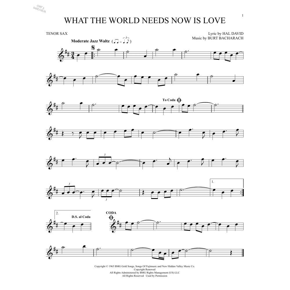 What The World Needs Now Is Love