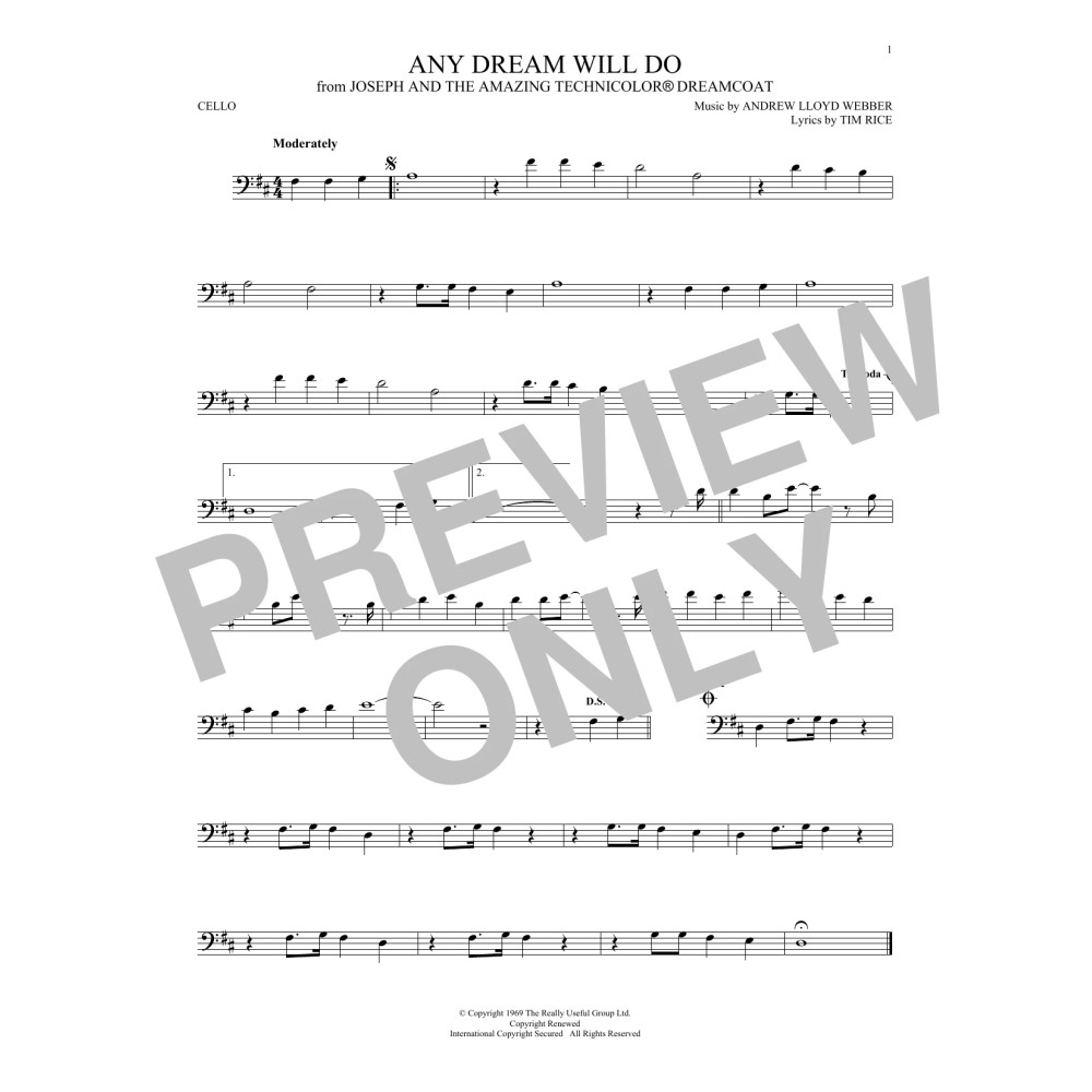 Any Dream Will Do (from Joseph and the Amazing Technicolor Dreamcoat)
