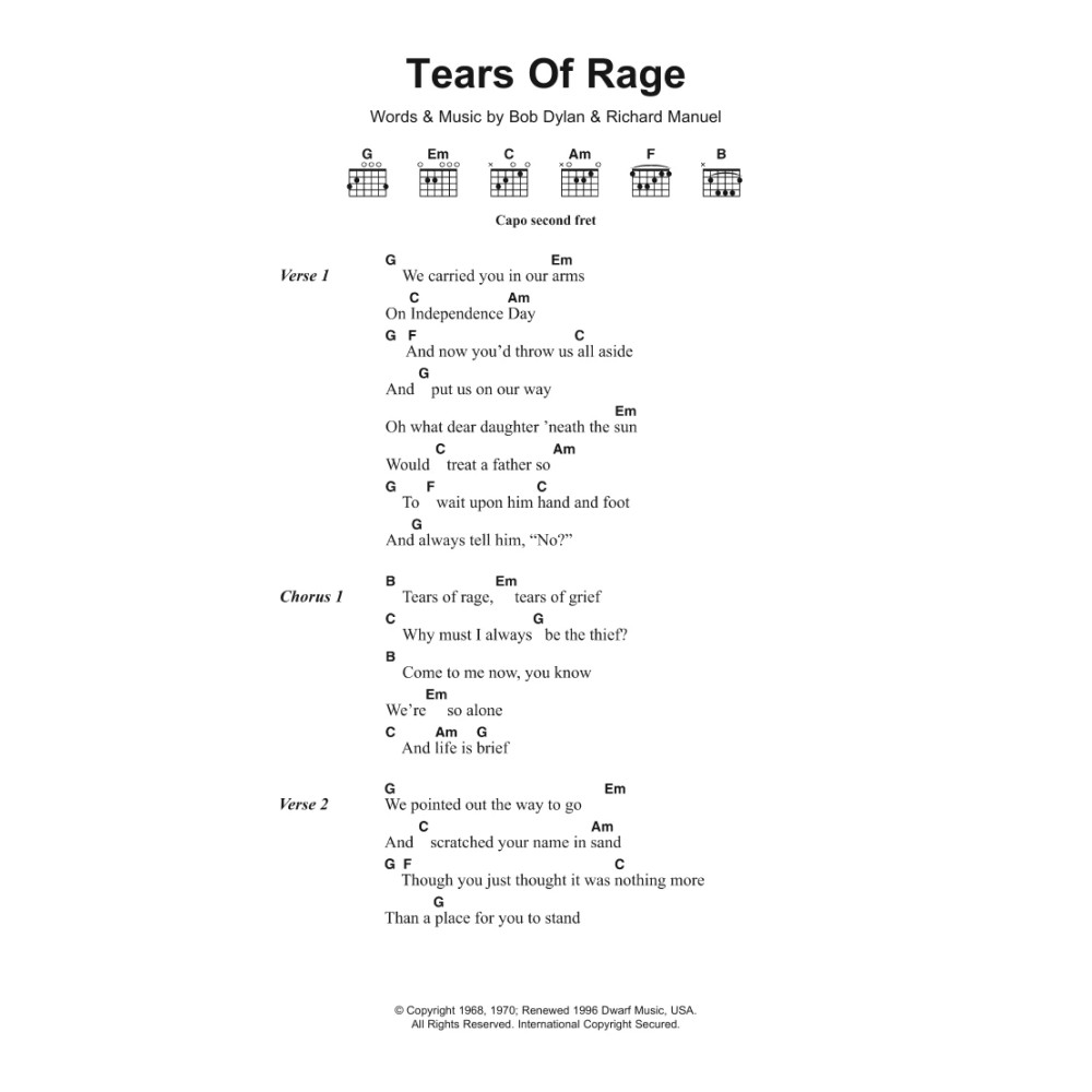 Tears Of Rage