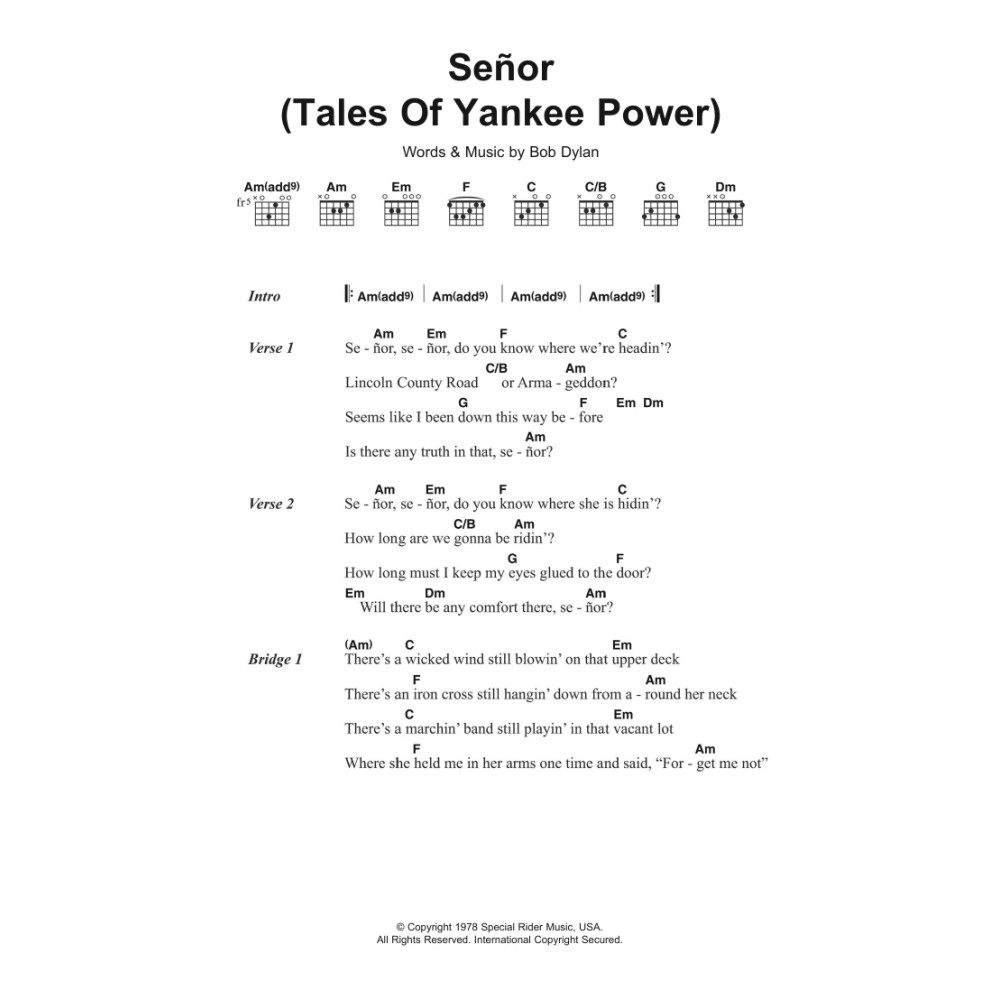 Senor (Tales Of Yankee Power)