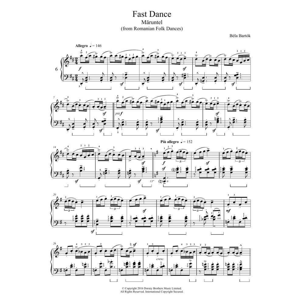Fast Dance (from Romanian Folk Dances)