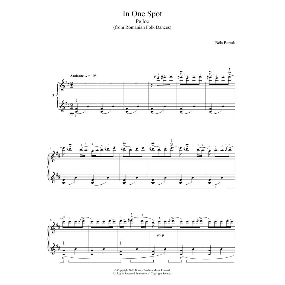 In One Spot (from Romanian Folk Dances)