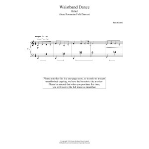 Waistband Dance (from Romanian Folk Dances)