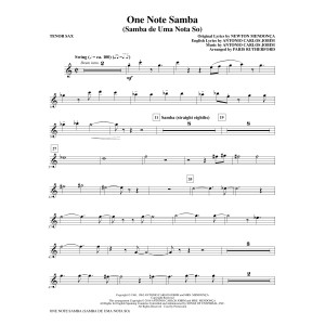 One Note Samba - Bb Tenor Saxophone
