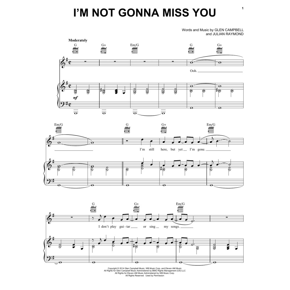 I'm Not Gonna Miss You