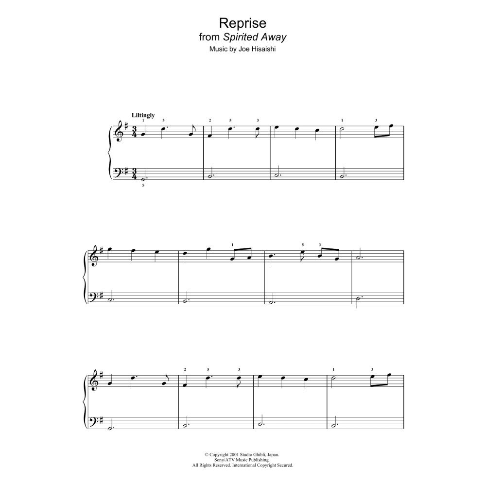 Reprise (from Spirited Away)