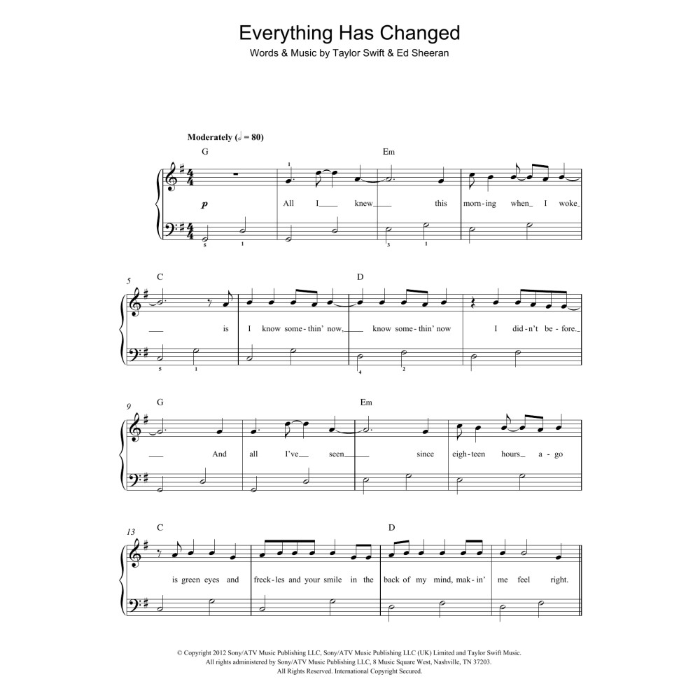 Everything Has Changed (feat. Ed Sheeran)