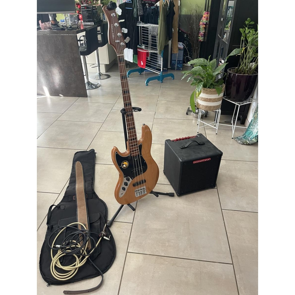 Guitare basse gauché