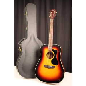 Guild D-140-SB is a superb acoustic guitar that offers exceptional sound quality and versatility. This dreadnought-style guitar