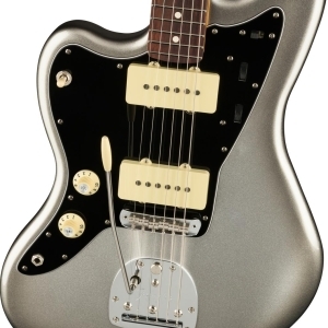 Fender American Professional II Jazzmaster pour gaucher - Mercury avec touche en palissandre