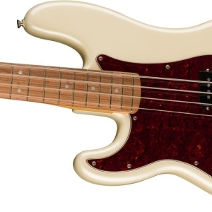 Fender Player Plus Active Precision Bass Guitar pour gaucher – Olympic Pearl avec touche Pau Ferro