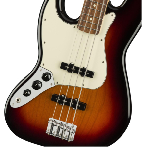 Fender Player Left-handed Jazz Bass - 3-tone Sunburst with Pau Ferro Fingerboard