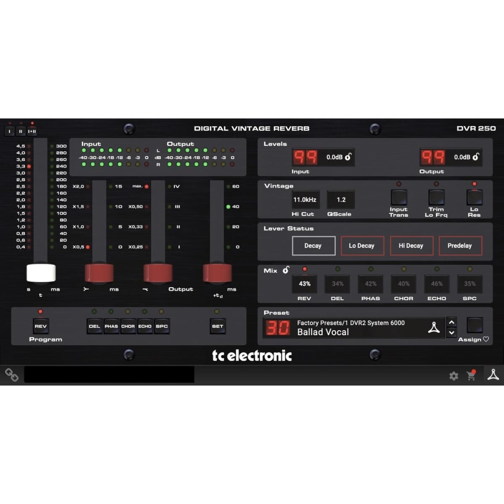 TC Electronic Dvr 250 Reverb Digital Vintage