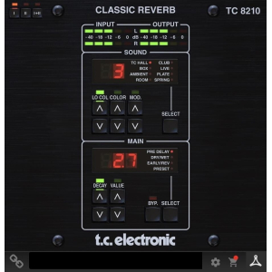 TC Electronic TC 8210 Clásico Reverb para Mezcla