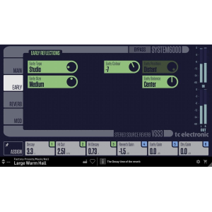 TC Electronic VSS3 Simulación de Espacio Reverb